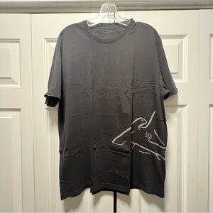 Crazy Shirts Wyland Hammerhead Shark Men's Black Pima Cotton T-Shirt XL 2015